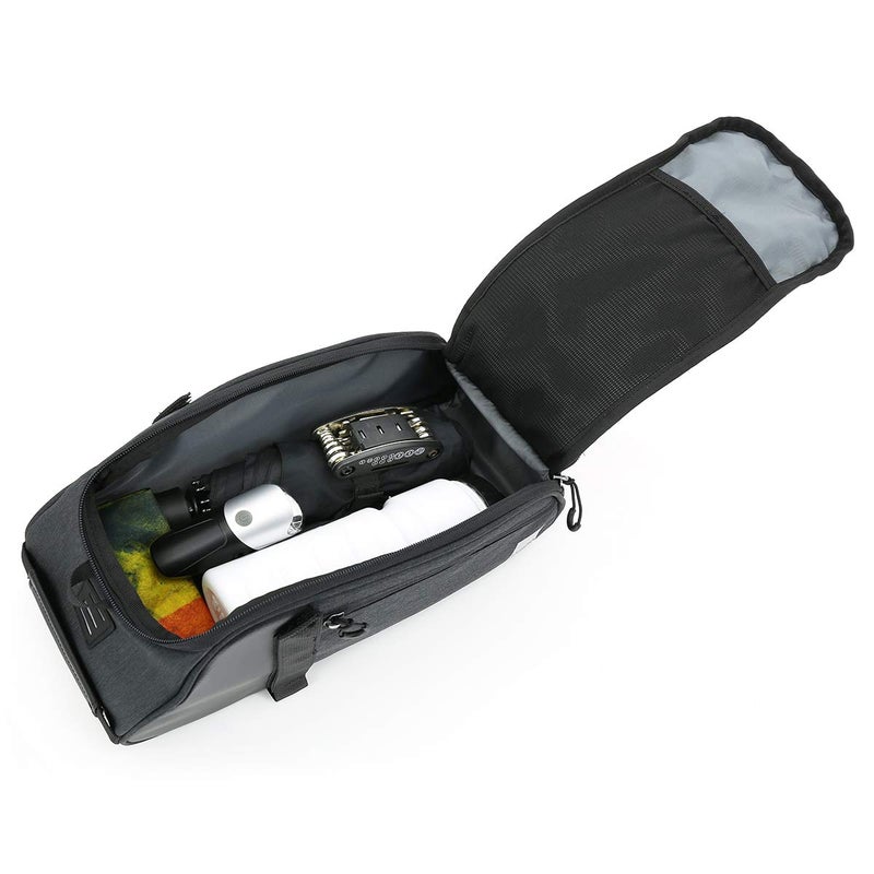 Roswheel Essentials Series 141466 Bike Trunk Bag Bicycle Rear Rack Pack Cycling Accessories Pannier, 8L Capacity - Image 5